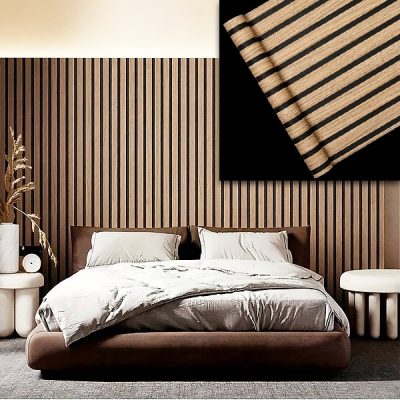 Holzoptik-Wandaufkleber - 300 x 45 cm, PVC, abziehen und aufkleben | LINEWALL